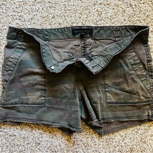 Sanctuary Green and Brown Cargo Shorts